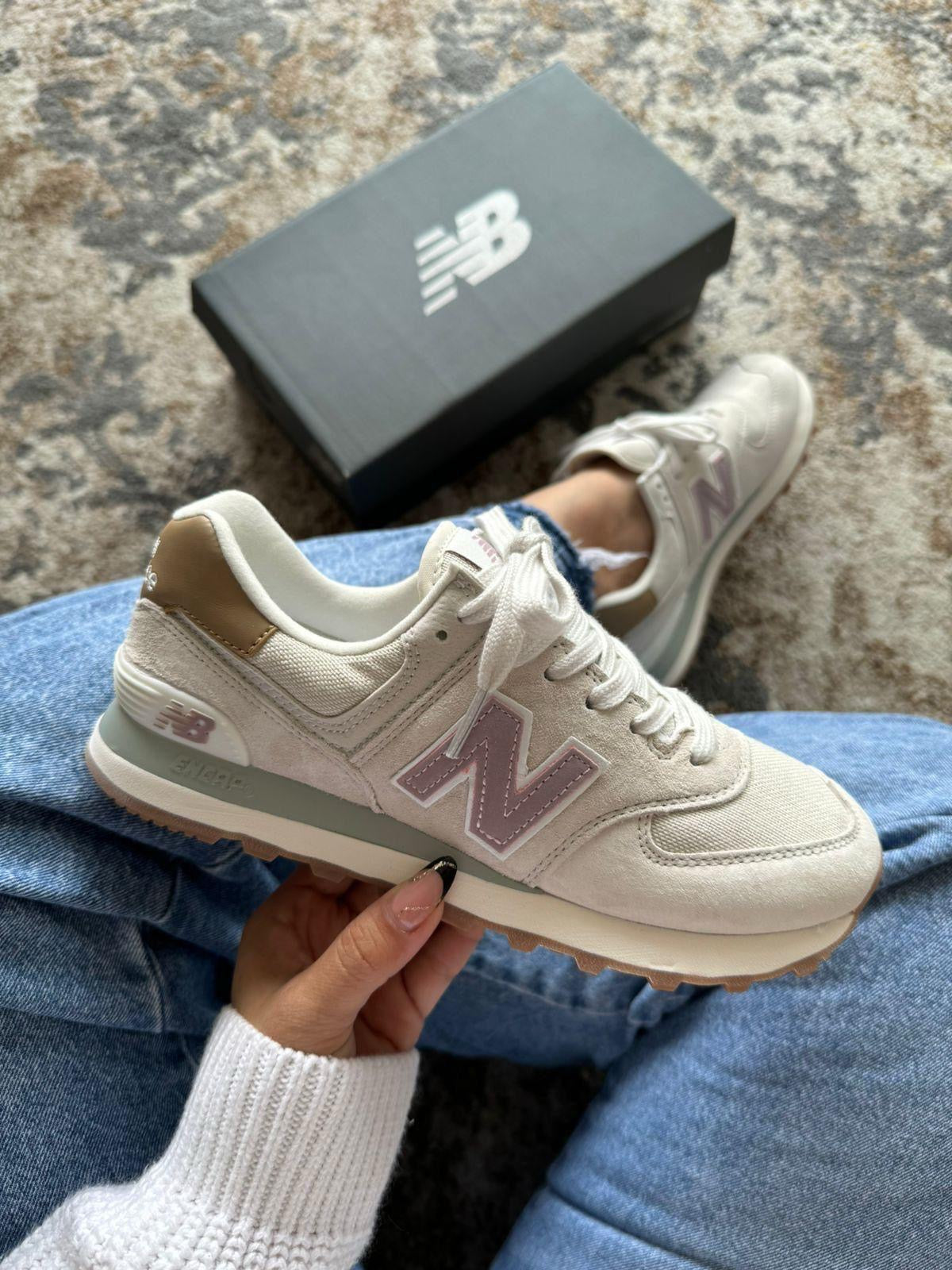 NEW BALANCE 574 GRIS - ROSA