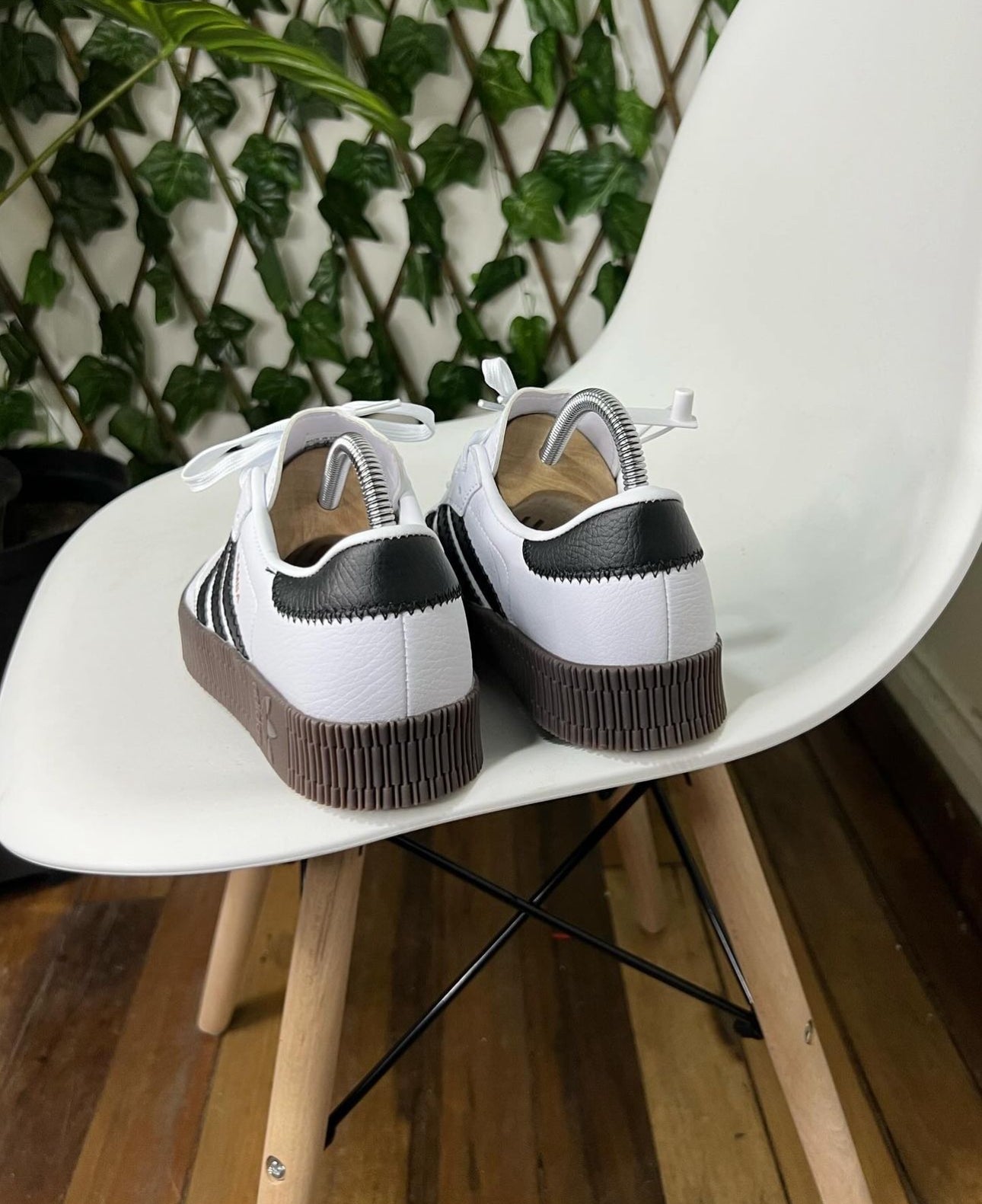 ADIDAS SAMBA BLANCO - NEGRO PLATAFORMA